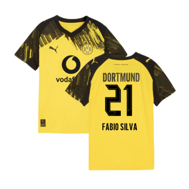 2025-2026 Borussia Dortmund Home Shirt for (Youth