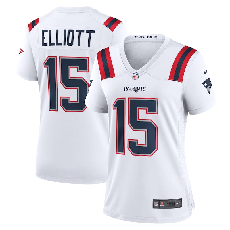 None Ezekiel Elliott New England Patriots Fan Favorite Team Replica...