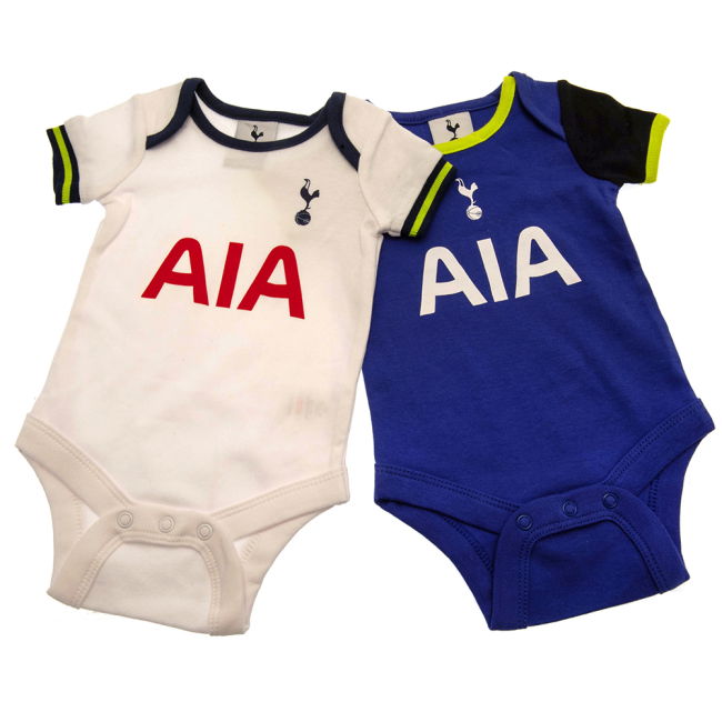 Tottenham Hotspur FC 2 Pack Bodysuit 9-12 Mths LG (Collector's Item)