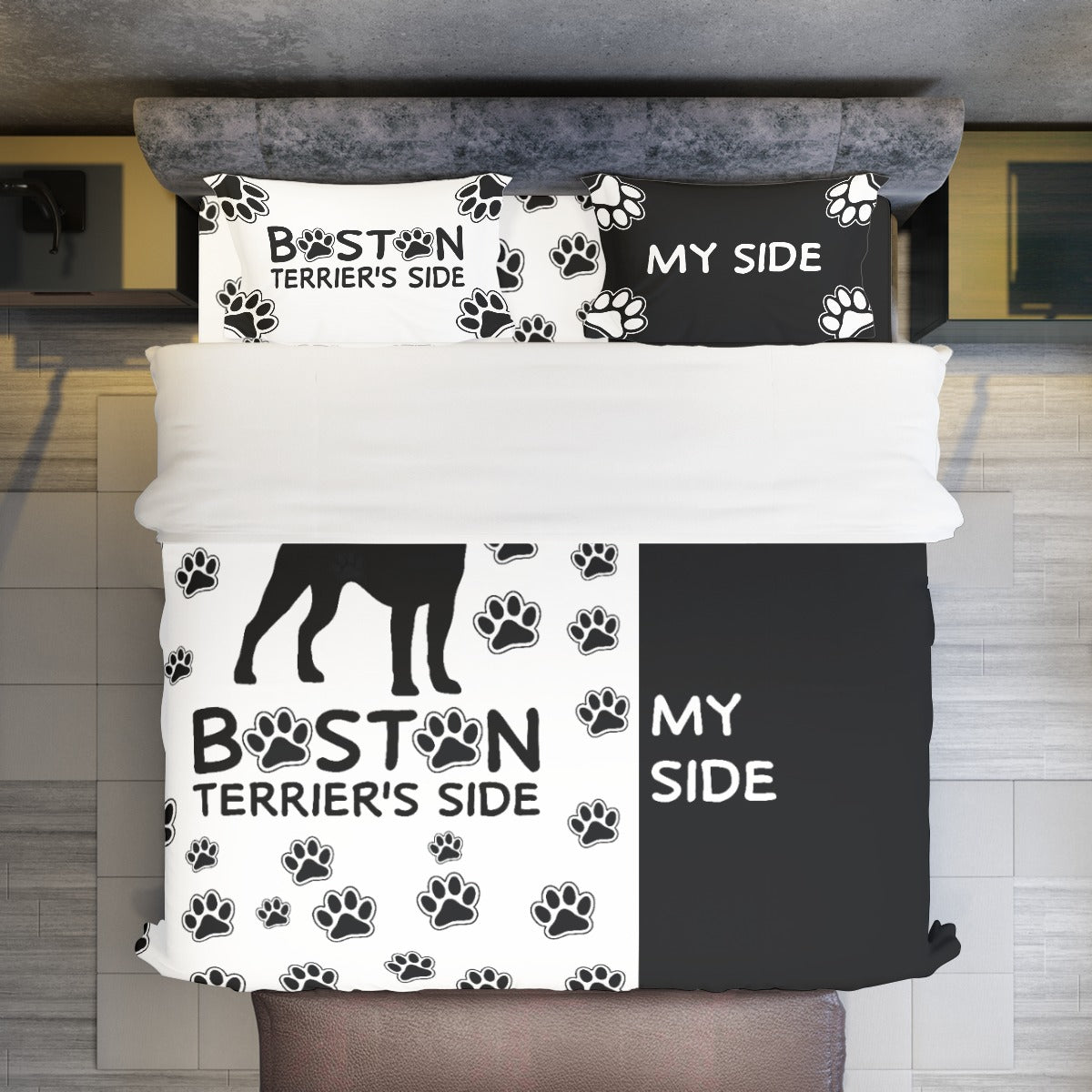 French Bulldog Iggy Duvet Cover Set For Boston Terrier Lovers Durable Dog Item