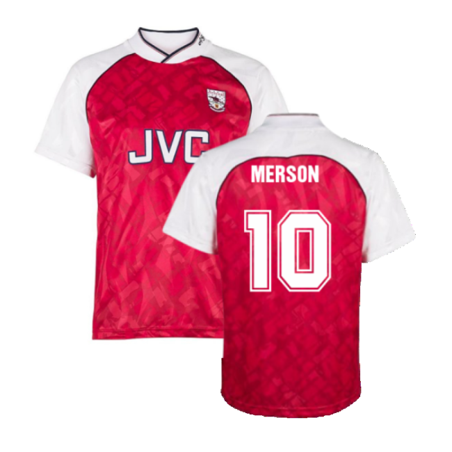 Arsenal Home Football Shirt 1990-19 - Merson 10 L M S