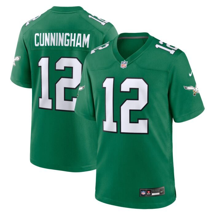 Men's Philadelphia Eagles Randall Cunningham Nike Kelly Gr...