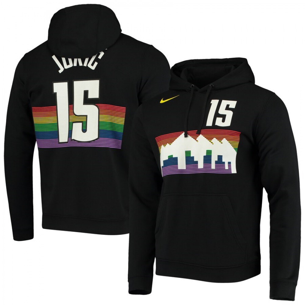 Limited Edition Denver Nuggets Nikola Jokic15 Black Jersey - City...