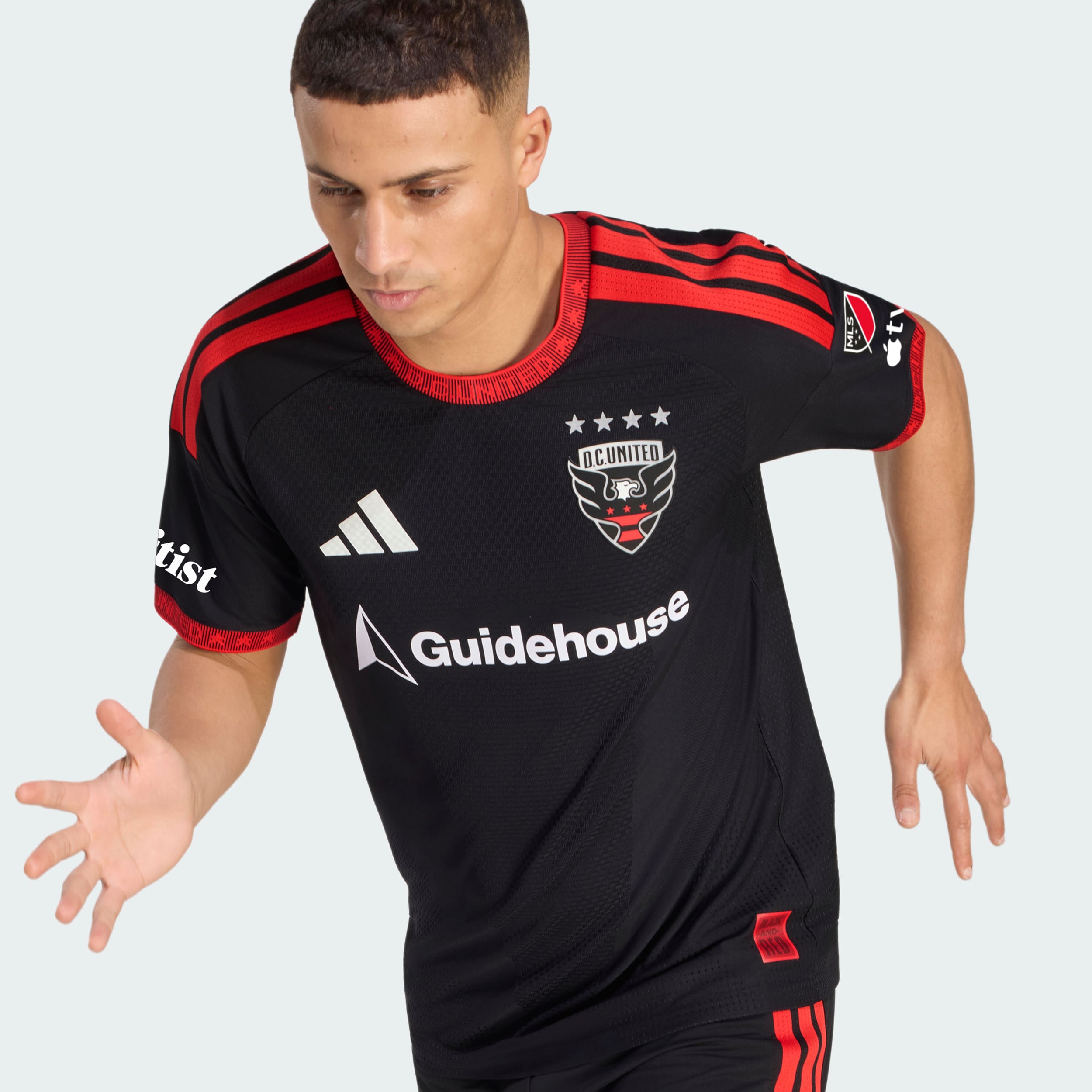 [JED] D.C. United 2026 Black-and-Red Kit On-Field Authentic Patch Jersey - Black