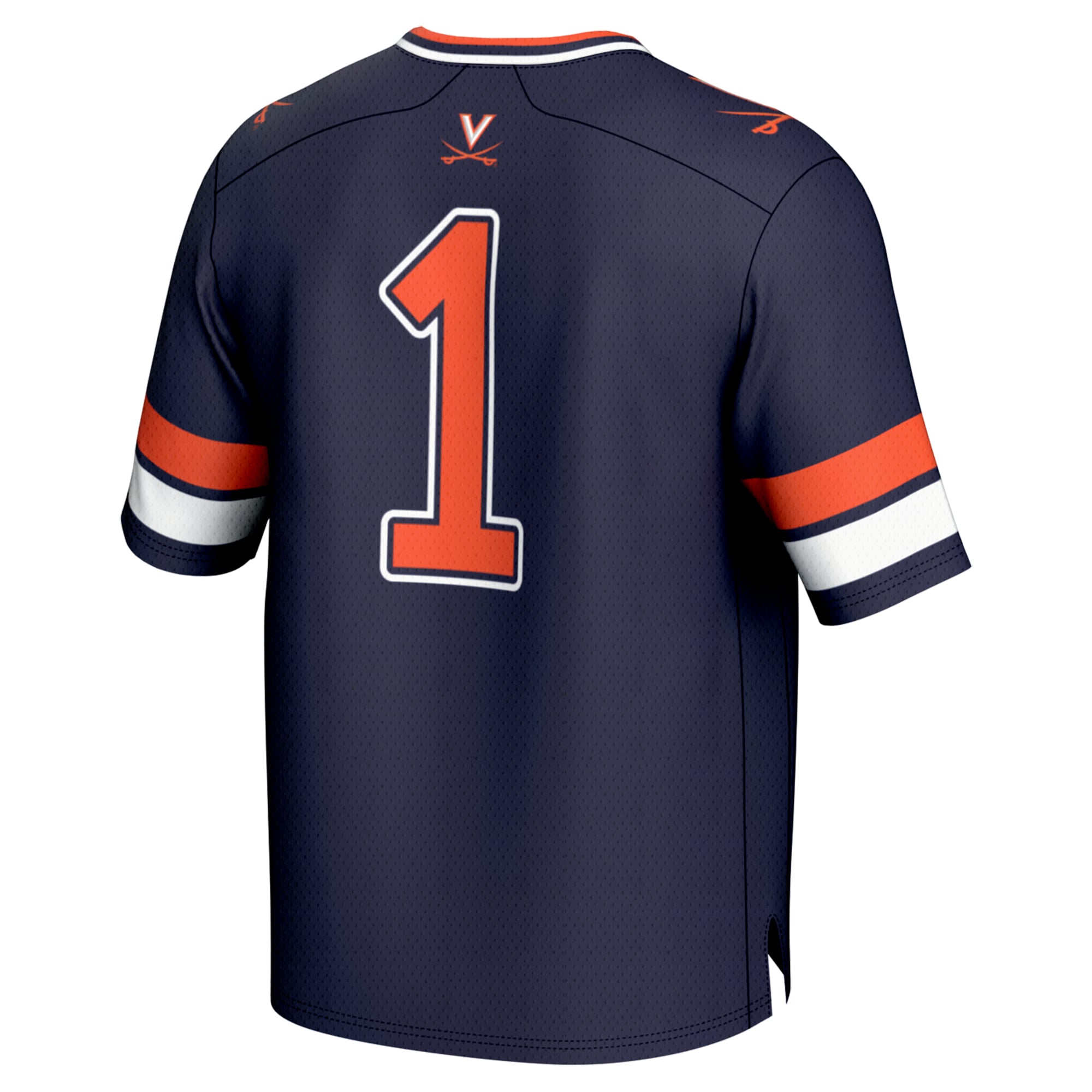 Unisex #1 Navy Virginia Cavaliers Lightweight Collegiate Football Fashion Jersey