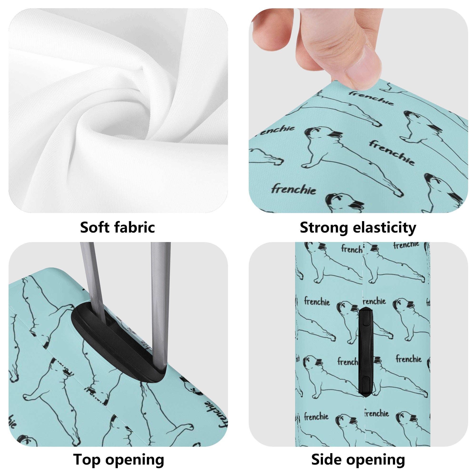 Frankie - Premium Luggage Cover For French Bulldogs | Non-slip Design