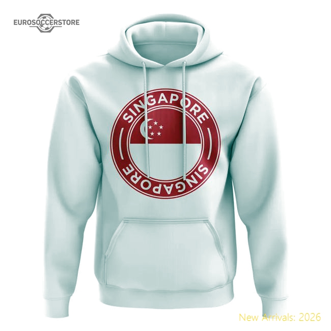 Singapore Football Badge Hoodie (white) - Official Design