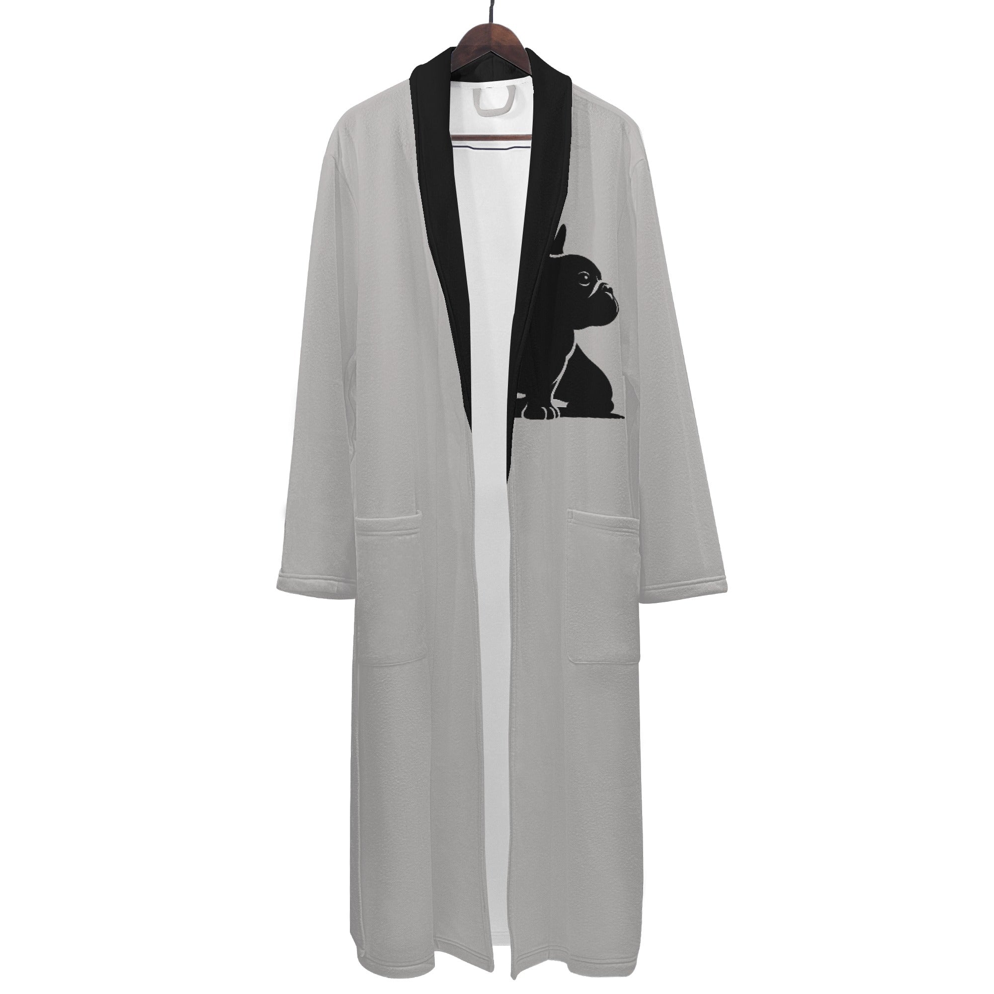 French Bulldog Lover Hank Men Bathrobe Lovely Frenchie Themed Goods