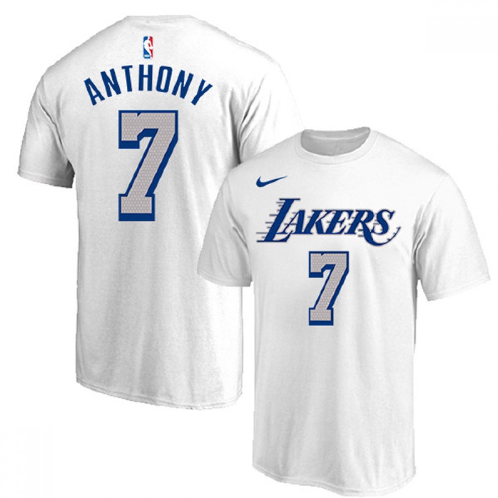 Performance Premium Men's LAL #7 Carmelo White Basketball Jersey