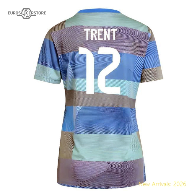 Genuine 2025-2026 Real Madrid Pre-Match Shirt (Bluebird) - Womens (Trent