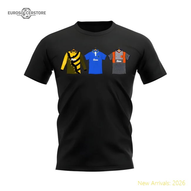 Official Chelsea 1995-1996 Retro Shirt T-shirts (black) (zola 25)