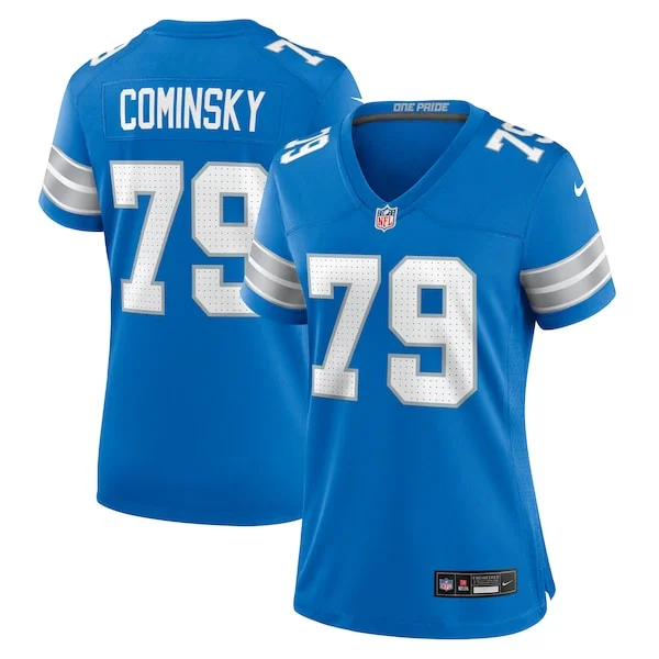 None John Cominsky Game Jersey - Blue | NFL Player Jersey | NFL Footba