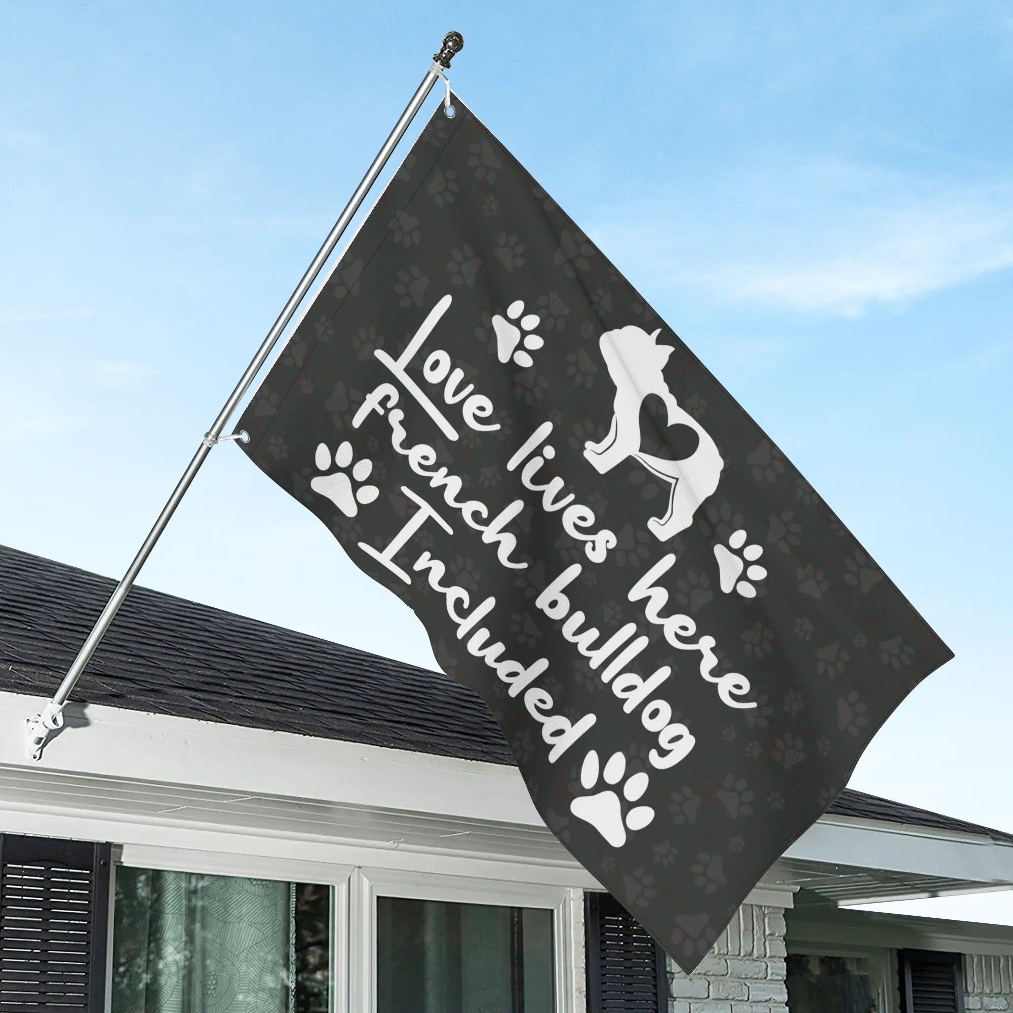 Milo - Frenchie Garden Flags For Frenchie Lovers Outdoor Use