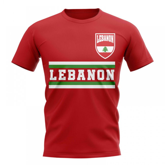Performance-Driven Lebanon Core Football Country T-Shirt (Red)