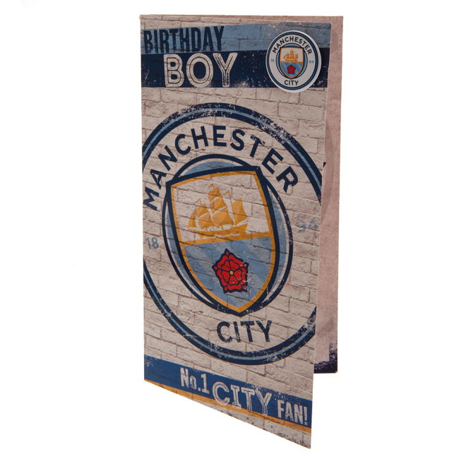 Manchester City FC Boy Birthday Card (Collector's Item)
