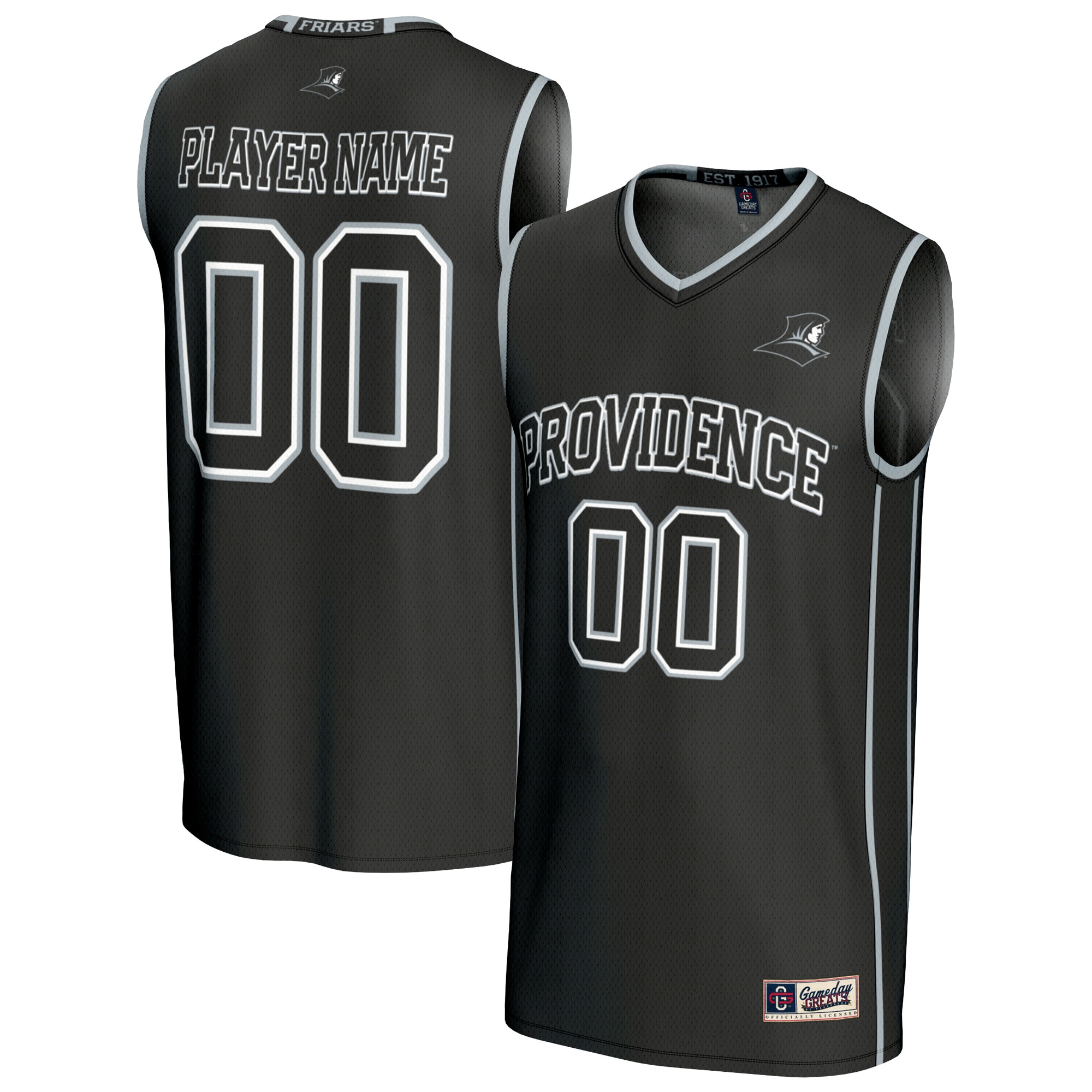 [NJP] Providence Friars GameDay Greats Unisex Lightweight Collegiate Women's Basketball NIL Pick-A-Player Fashion Jersey - Black