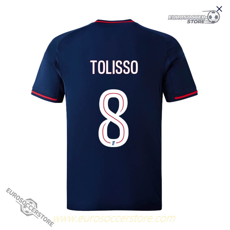Away TOLISSO 8 Jersey for Olympique Lyonnais Lyon in the 25-26 season