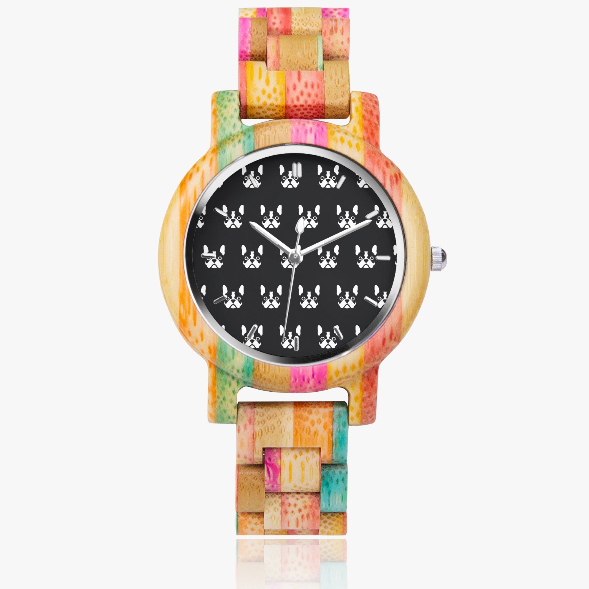 Chico - Stylish Wooden Watch for Frenchie Lovers
