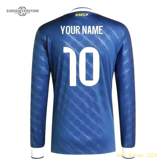 High-Quality 2025-2026 Real Madrid Long Sleeve Third Shirt (Your Name)
