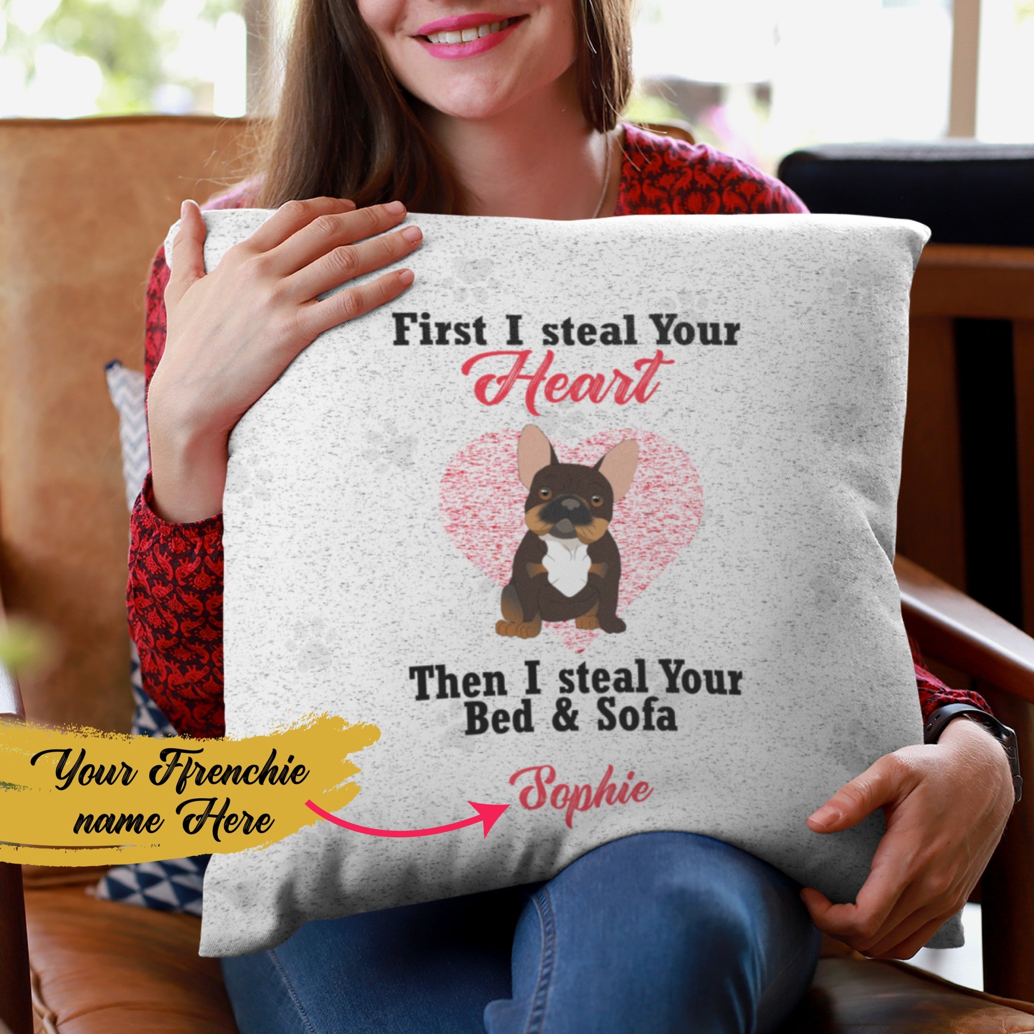 Pet-Lover I Steal Your Heart - Custom Pillow for Everyday Wear Durable
