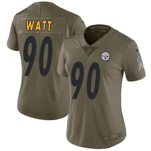 NFL P S Steelers T. J. Watt #90 Team Color Limited Game Jersey - Pr...