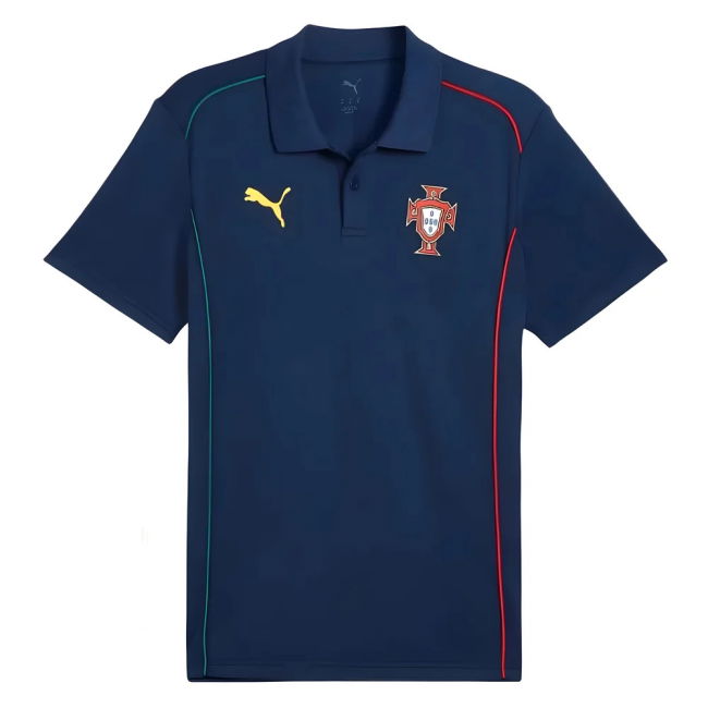 2025-2026 Portugal Casuals Polo Shirt (Persian Blue) Netherlands