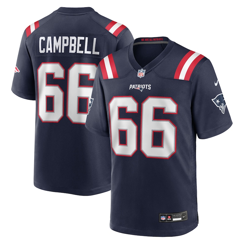 None Will Campbell New England Patriots Budget-Friendly Replica Jersey