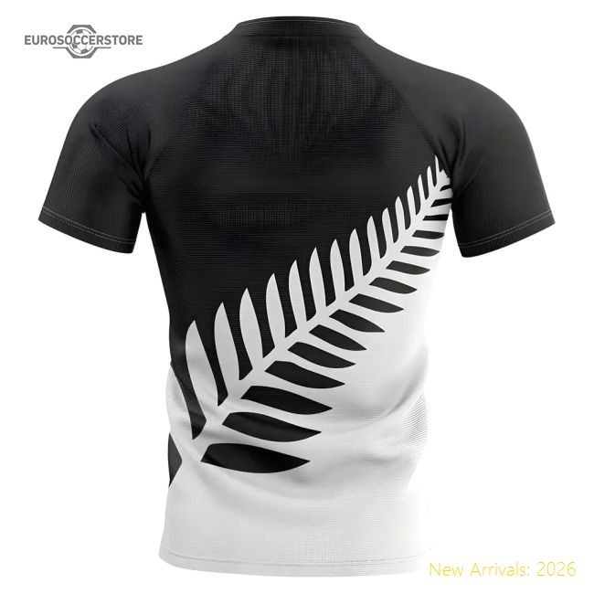 2025-2026 New Zealand All Blacks Fern Concept Rugby Shirt - Womens