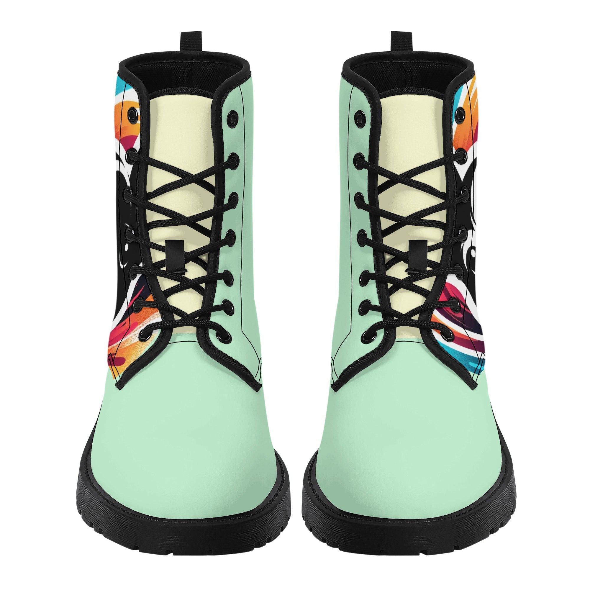 Frenchie-Fan Stylish Lucy - Leather Boots for Pet Enthusiasts Durable