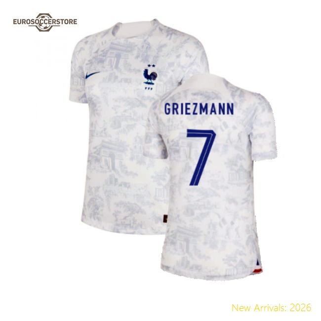 Refined Football Team Ladies Griezmann Jersey 2022-2023