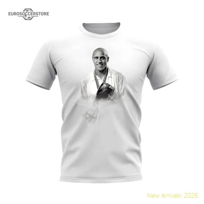 Best-Selling Roberto Carlos Real Madrid Legend T-Shirt (White)