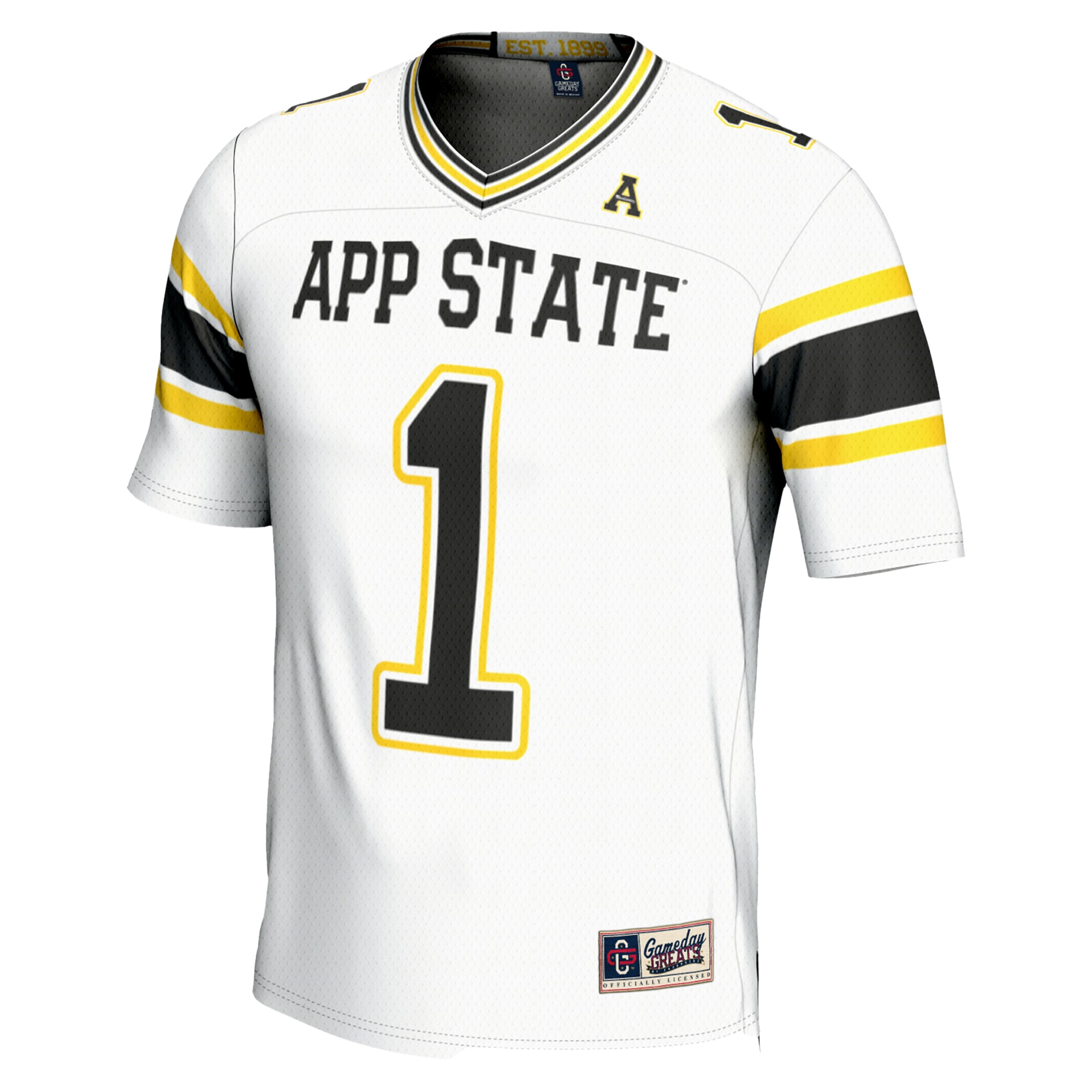 #1 Appalachian State Mountaineers GameDay Greats Endzone Football Jersey - White