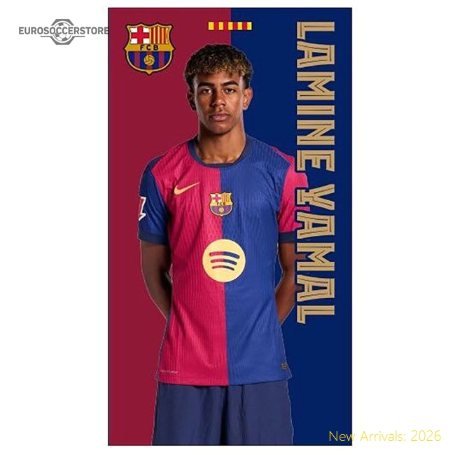 Barcelona 2024-25 Fan Version For Adults Towel Game Day Jersey
