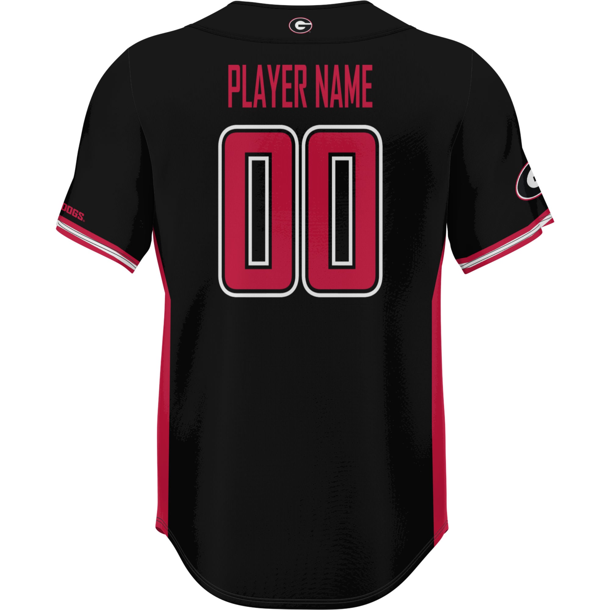 Georgia Bulldogs GameDay Greats Youth NIL Pick-A-Player Lightweight Baseball Jersey - Black