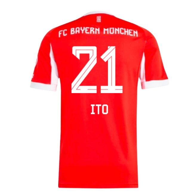 2025-2026 Bayern Munich Home Shirt (Ito 21) Reinforced Seams