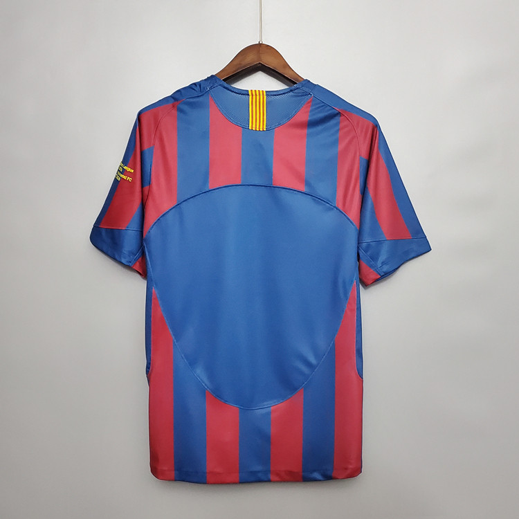 Moisture Wicking Barca Barcelona FC 2006 Retro Champion League Shirt