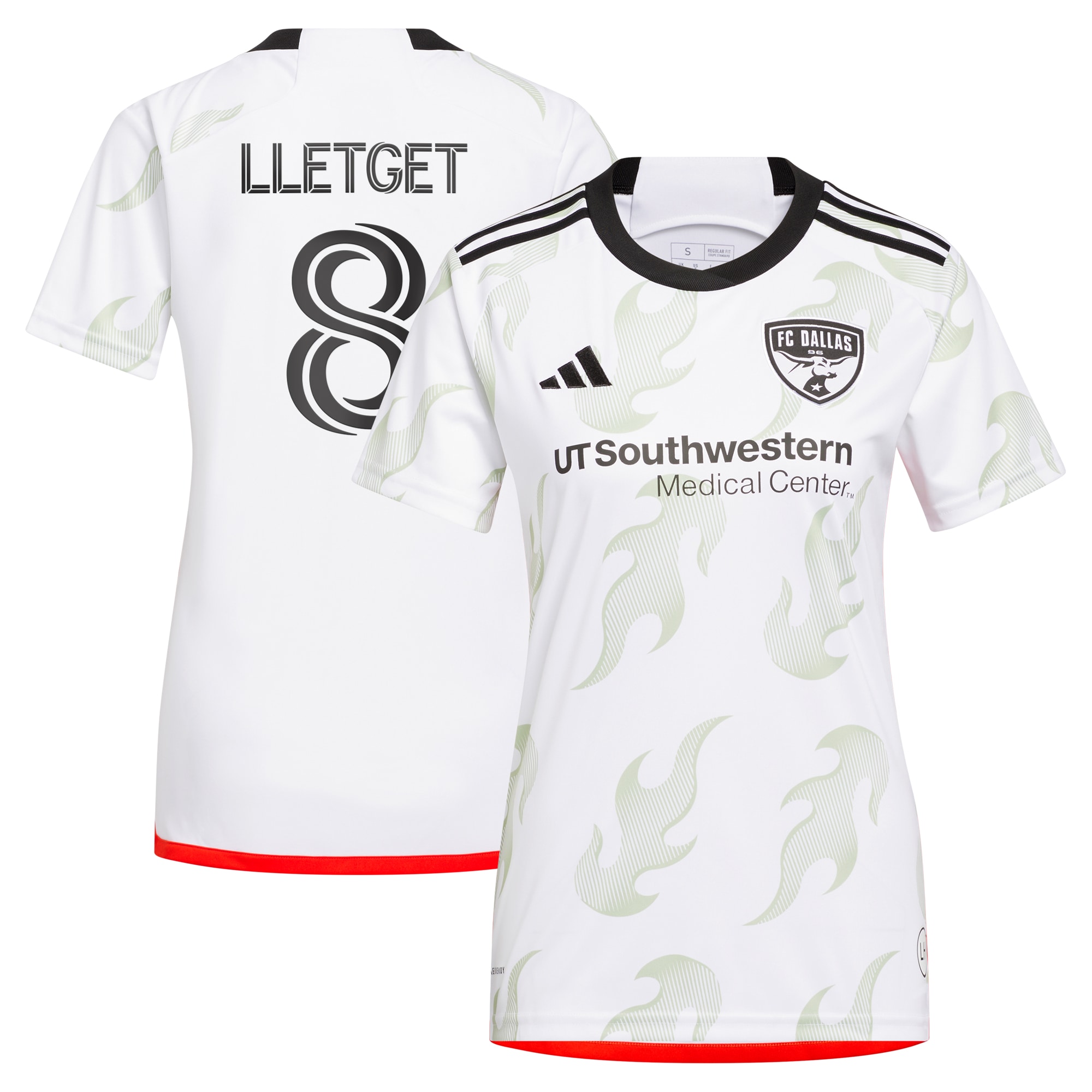 [SJH] Sebastian Lletget FC Dallas Women's 2024 Burn Baby Burn Replica Player Jersey - White