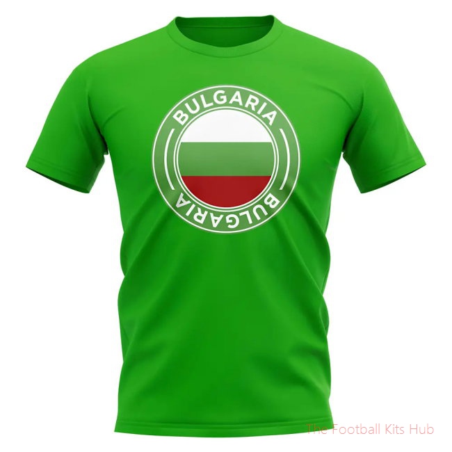 Bulgaria Football Badge T-Shirt (Green)