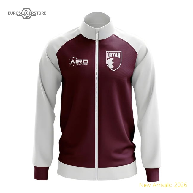 Outstanding Qatar Concept Football Track Jacket (burgundy) - Kids