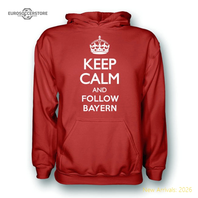 Trending Keep Calm And Follow Bayern Munich Hoody (Red) - Kids