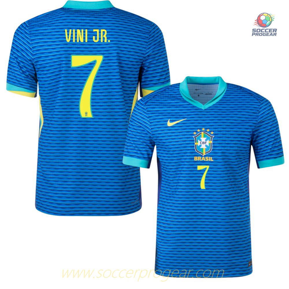 Brazil Away Soccer Shirt 2024/25 Collection Vini JR