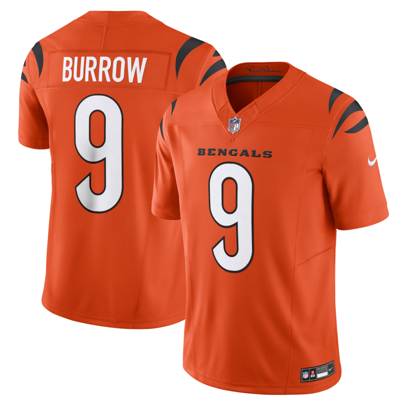 None Joe Burrow Team Captain CIN Bengals Premium Jersey for NFL Fans