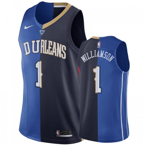 Blue Nike Zion Williamson #1 Pelicans Jersey - Quick-Dry NBA Fan Apparel