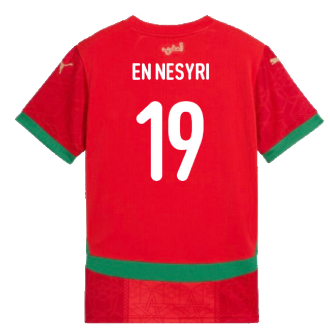 Morocco Home Kit 2024-2025 Fan Collection Jersey Stadium Approved
