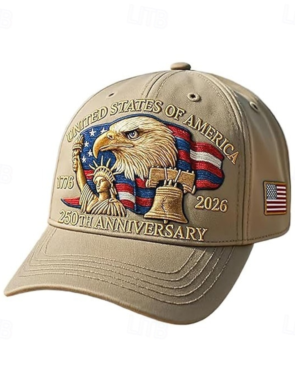 4th of July 2026 250th Memorial Day Men's 3D Print US Flag Crew Neck Short Sleeve T-Shirt Daily Street