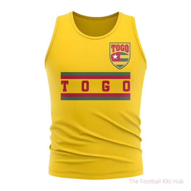 Togo Core Football Country Sleeveless Tee (Yellow)