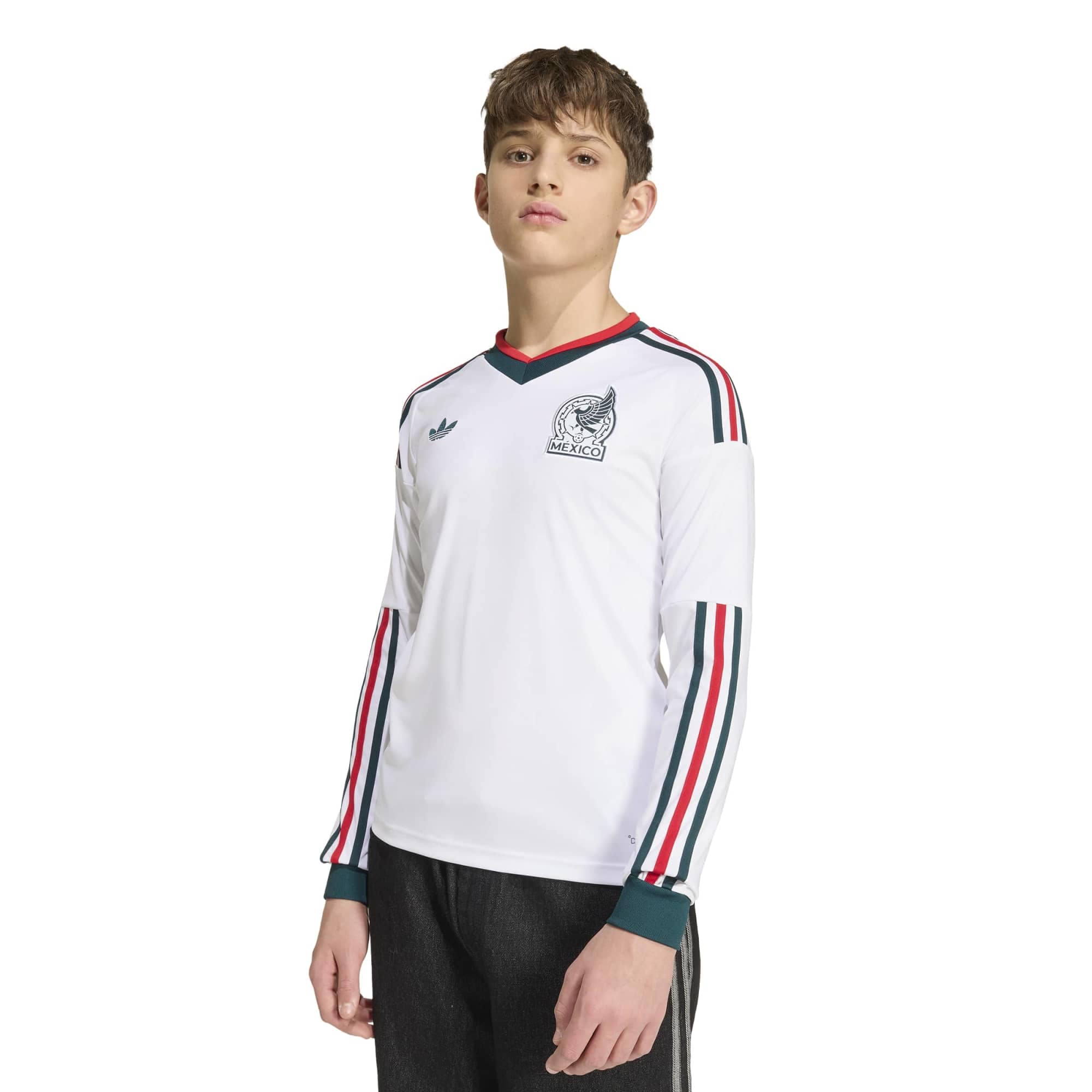 [JED] Mexico National Team Youth 2026 Away Replica Long Sleeve Jersey - White