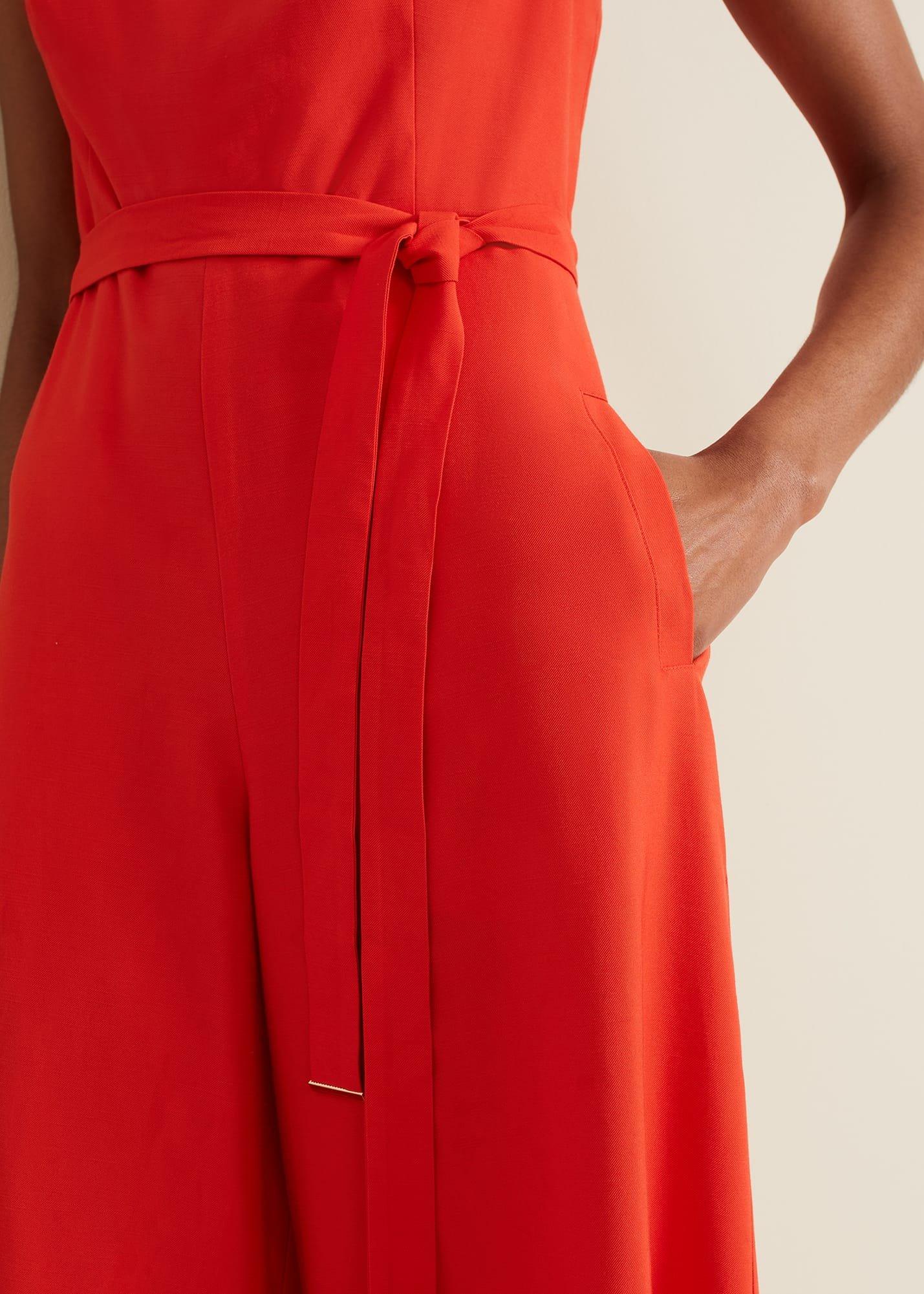 Marta Red Jumpsuit