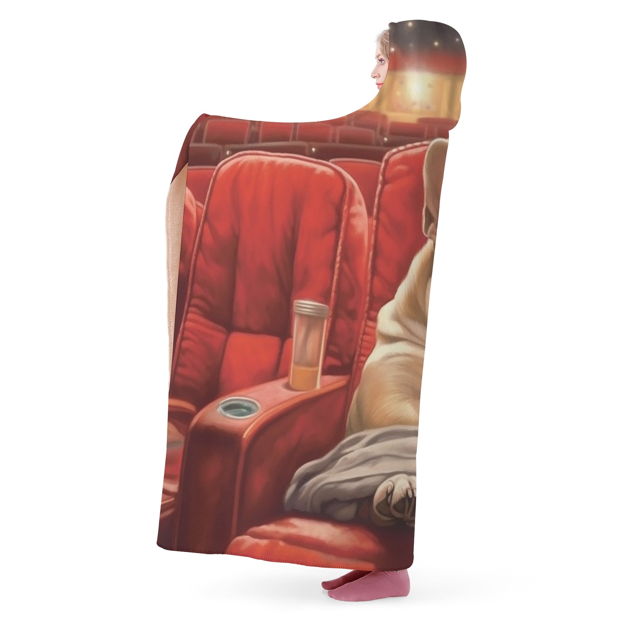 Minimal-Aesthetic Gunther - Hooded Blanket for Daily Life Premium