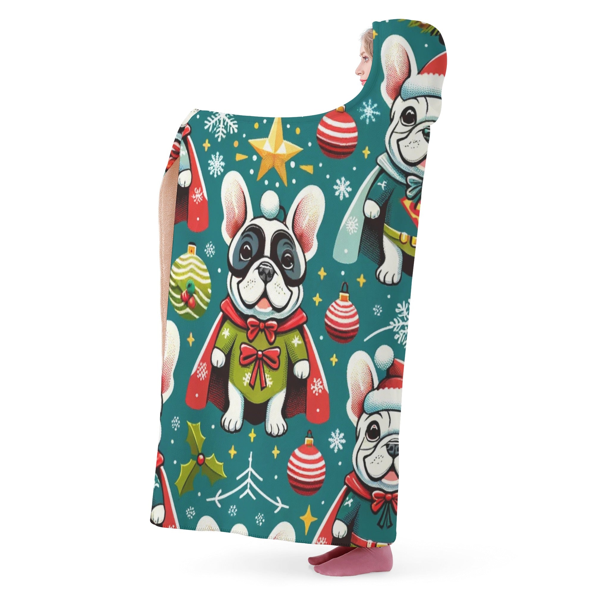 Minimal-Aesthetic Teddy - Hooded Blanket for Casual Outings Durable